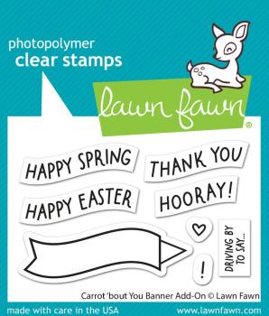 Lawn Fawn - Stempelset "Carrot 'bout You Banner" Clear Stamp Add-On