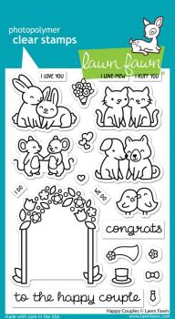 Lawn Fawn - Stempelset "Happy Couples" Clear Stamps