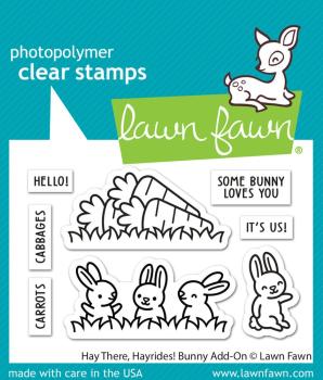 Lawn Fawn - Stempelset "Hay There, Hayrides! Bunny" Clear Stamp Add-On