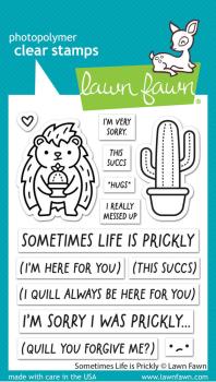 Lawn Fawn - Stempelset "Sometimes Life is Prickly" Clear Stamps