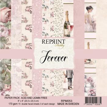 Reprint - Designpapier "Forever" Paper Pack 8x8 Inch - 15 Bogen