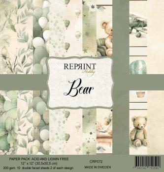 Reprint - Designpapier "Bear" Paper Pack 12x12 Inch - 10 Bogen