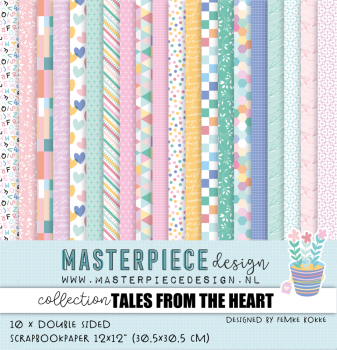 Masterpiece Design - Designpapier "Tales from the Heart" Paper Pack 12x12 Inch - 10 Bogen