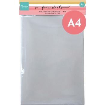 Marianne Design - 3D Schaumstoff Bogen "White" Foam Sheets A4