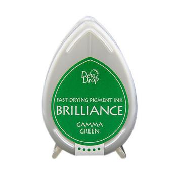 Tsukineko - Brilliance Drew Drops Ink Pad "Gamma green" Pigment Stempelkissen