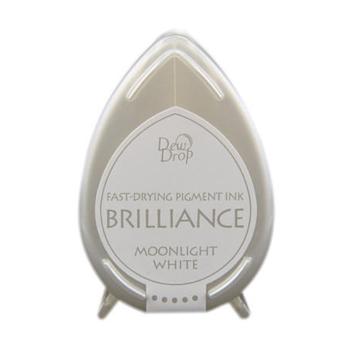 Tsukineko - Brilliance Drew Drops Ink Pad "Moonlight white" Pigment Stempelkissen