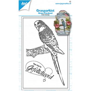 Joy!Crafts - Stempelset "Wellensittich - Grasparkiet" Clear Stamps