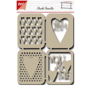 Joy!Crafts - Schablone "Liebe" Stencil