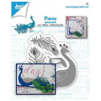Joy!Crafts - Präge - und Stanzschablone "Pfau - Pauw peacock" Dies
