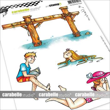 Carabelle Studio - Gummistempelset "Au bord de l’eau" Cling Stamp