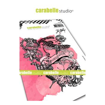 Carabelle Studio - Gummistempel "Collage Steampunk" Cling Stamp