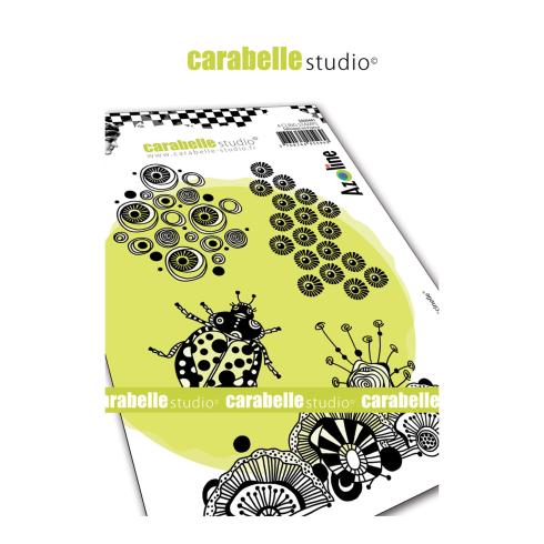 Carabelle Studio - Gummistempelset "Ma Jolie Coccinelle" Cling Stamp