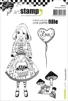 Carabelle Studio - Gummistempelset "Une Petite Fille" Cling Stamp