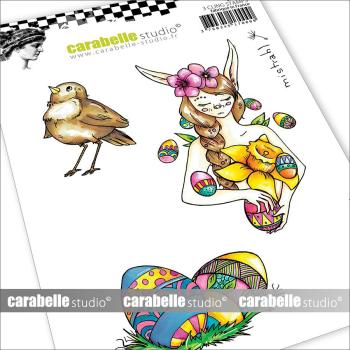 Carabelle Studio - Gummistempelset "Ostara" Cling Stamp