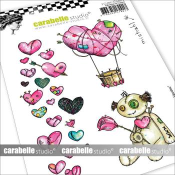 Carabelle Studio - Gummistempelset "Valentine Voodoo" Cling Stamp