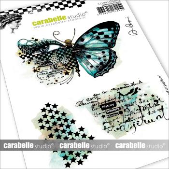 Carabelle Studio - Gummistempelset "L’histoire d’un papillon" Cling Stamp