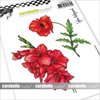 Carabelle Studio - Gummistempelset "Fleurs des beaux jours" Cling Stamp