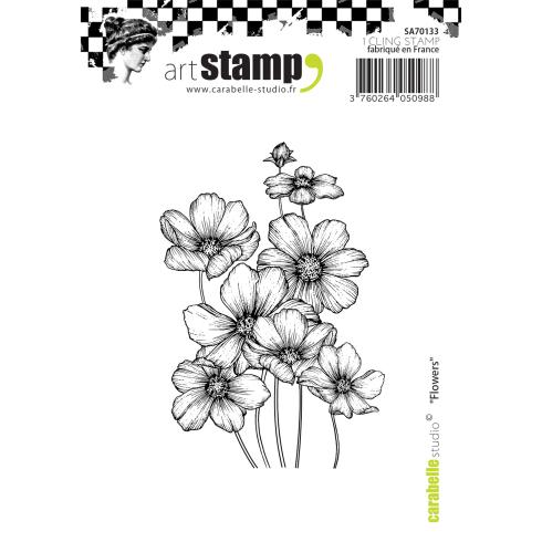 Carabelle Studio - Gummistempel "Blumen" Cling Stamp Art