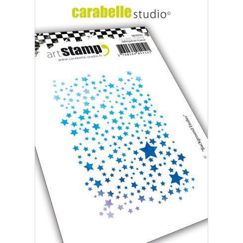 Carabelle Studio - Gummistempel "Hintergrund Sterne" Cling Stamp Art
