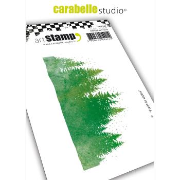 Carabelle Studio - Gummistempel "Tannenwald" Cling Stamp Art
