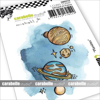Carabelle Studio - Gummistempel "Planètes" Cling Stamp