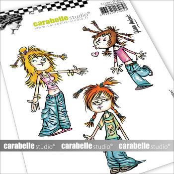 Carabelle Studio - Gummistempelset "Adolescentes" Cling Stamp