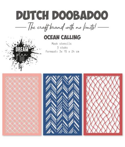 Dutch Doobadoo - Schablone 15x24cm "Dream Plan Do Ocean Calling" Stencil