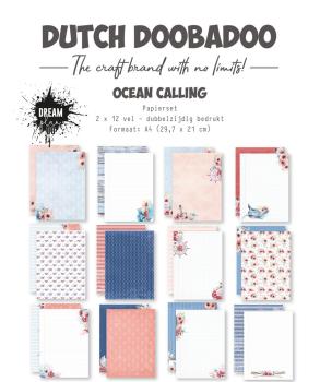 Dutch Doobadoo - Designpapier "Dream Plan Do Ocean Calling" Paper Pack A4cm - 12 Bogen