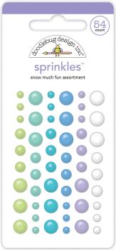Doodlebug Design - Epoxy Sticker "Snow Much Fun Assortment" Shape Sprinkles