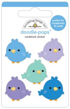 Doodlebug Design - Sticker "Sweet Snowbirds" Doodle-Pops 