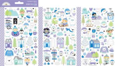 Doodlebug Design - Aufkleber "Snow Much Fun" Mini Icons Sticker