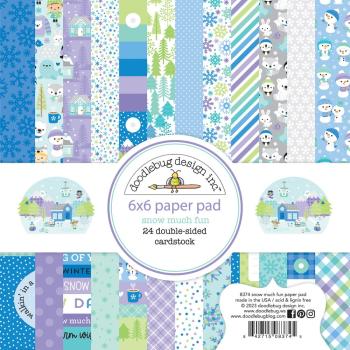 Doodlebug Design - Designpapier "Snow Much Fun" Paper Pack 6x6 Inch - 24 Bogen