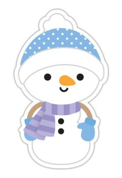Doodlebug Design - Aufkleber "Snowman" Doodle Sticker