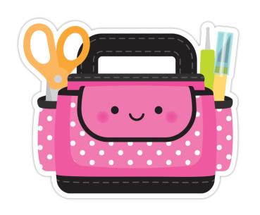 Doodlebug Design - Aufkleber "Craft Caddy" Doodle Sticker