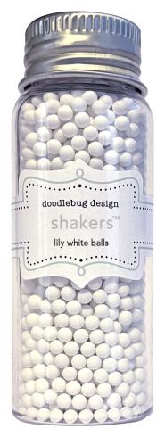 Doodlebug Design - Schüttelelemente "Lily White" Balls Shakers