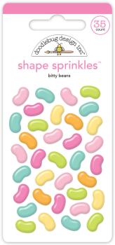 Doodlebug Design - Epoxy Sticker "Bitty Beans" Shape Sprinkles