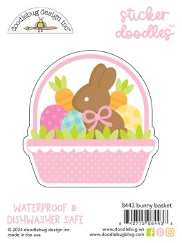 Doodlebug Design - Aufkleber "Bunny Basket" Doodle Sticker