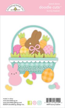 Doodlebug Design - Stanzschablone "Bunny Basket " Doodle Dies 