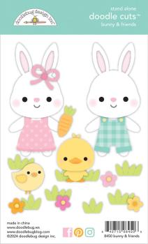 Doodlebug Design - Stanzschablone "Bunny & Friends " Doodle Dies 