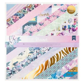 American Crafts - Designpapier "Dreamer" Paper Pack 12x12 Inch - 24 Bogen