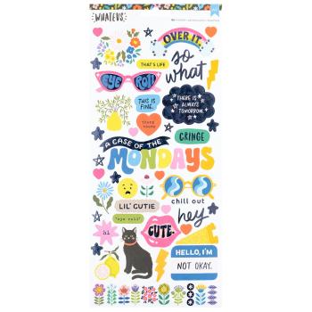 American Crafts - Aufkleber "Whatevs" Icons Sticker