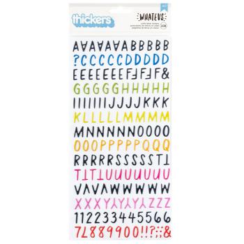 American Crafts - Aufkleber "Whatevs" Alpha Glossy Puffy Sticker