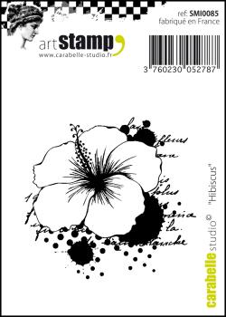 Carabelle Studio - Gummistempel "Hibiscus" Cling Stamp Art