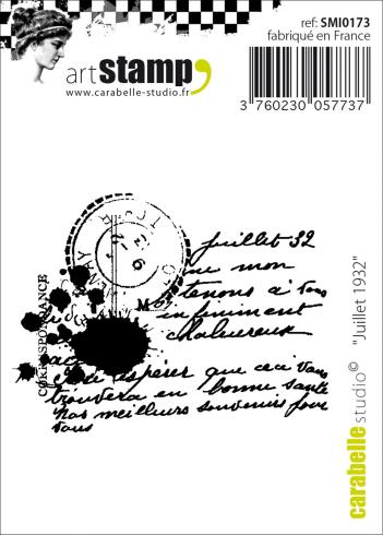 Carabelle Studio - Gummistempel "Juillet 1932" Cling Stamp Art