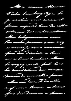 Carabelle Studio - Schablone 10,5x14,8cm "Texte Manuscrit" Stencil