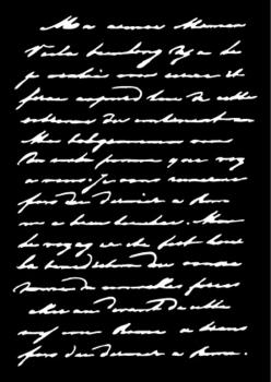 Carabelle Studio - Schablone 10,5x14,8cm "Texte Manuscrit" Stencil