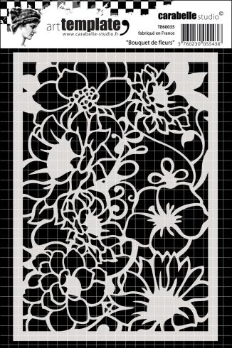 Carabelle Studio - Schablone 10,50x14,80cm "Bouquet Of Flowers" Stencil