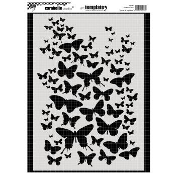 Carabelle Studio - Schablone 29,7x21cm "Un Vol De Papillons" Stencil