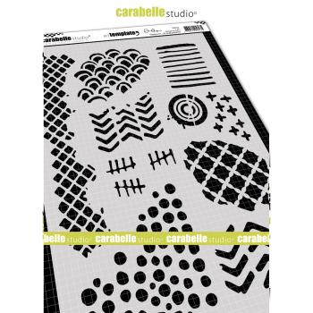 Carabelle Studio - Schablone A4 "Small Patterns #1" Stencil