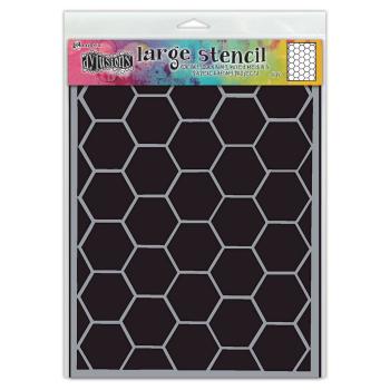 Ranger - Schablone "Hexicomb Large" Dylusions Stencil